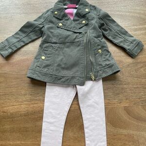 Stylish Olive Green Kids Coat